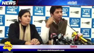 Watch AAP exposes BJP leader Manoj Tiwari with Delhi Darpan TV's viral video as evidence Video