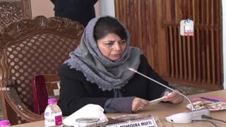 Watch Mehbooba reviews essential services, administrationâ€™s preparedness in Kashmir Valley Video