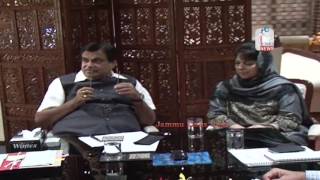 Watch Mehbooba raises up gradation of other major road projects in J&K with Gadkari Video