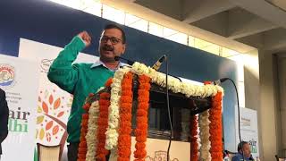 Watch Delhi CM Arvind Kejriwal Speech at "Clean Air for Delhi" initiative. Video