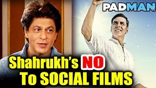 Watch Shahrukh Khan On DOING FILM Like Akshay's PADMAN Video