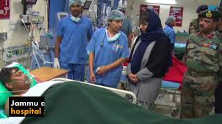 Watch Jammu attack: Mehbooba visits military hospital Satwari to inquire about the injured Video