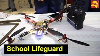 Watch New Invention - Security Equipment for Schools | Drone have chip to identify everyone in school Video