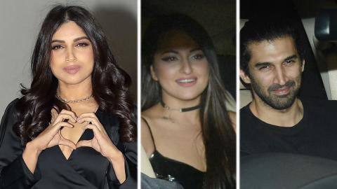 Watch Bhumi Pednekar, Sonakshi Sinha, Aditya Roy Kapoor Attend Valentine Day Party Hosted By Karan Johar Video