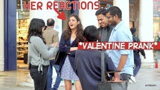 Watch Girl Asking People to Be her Valentine Video