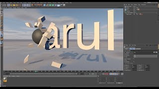 Watch How to Shatter Text without using Plugin in Cinema 4D Tutorial Video