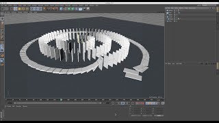 Watch Domino Effect using Spline Dynamic in Cinema 4D Tutorial Video