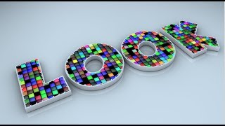 Watch Clone Spline Rendom Shader Text Effect in 3D Tutorial Video
