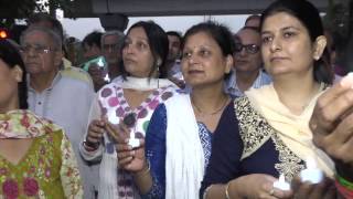 Watch Saraswati Vihar winning candidate takes out candle march for Sukma Martyrs Video