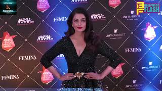 Watch Beauty Queen Aishwarya Rai Bachchan At Red Carpet Of Nykaa Femina Beauty Awards 2018 Video