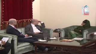 Watch British envoy calls on Mehbooba Mufti Video