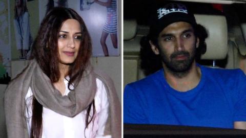 Watch Aditya Roy Kapur And Sonali Bendre Behl Spotted With Family At PVR Cinema Video