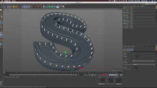 Watch Editable Spline Sweap Nurbs Taxt Making in Cinema 4D Tutorial Video