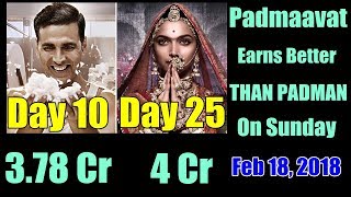 Watch Padman Vs Padmaavat Collection I Day 10 Vs Day 25 Video