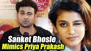 Watch Sanket Bhosale TRIES WINK Like Priya Prakash Varrier But FAILS Video