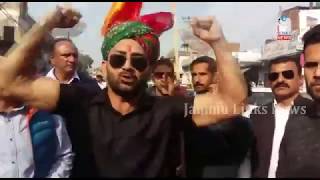 Watch Rajputs holds protest against Padmavati in Kathua Video