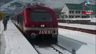 Watch Banihal railway station during heavy snowfall Video