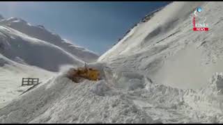 Watch Snow clearance operation launched on Srinagar-Leh highway Video