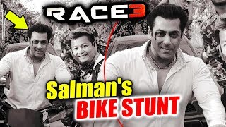 Watch RACE 3 - Salman Khan's FIRST ACTION LOOK | BIKE Stunt In Bangkok, Thailand Video