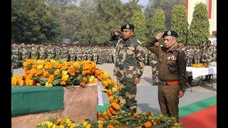 Watch BSF pays tributes to jawan martyred in Pakistani firing Video