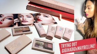 Watch GIGI HADID X MAYBELLINE COLLECTION + FULL FACE MAYBELLINE MAKEUP. Video