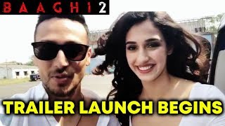 Watch Baaghi 2 Trailer Launch | Tiger Shroff, Disha Patani On HELICOPTER RIDE Video