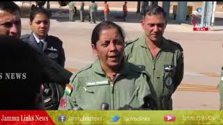 Watch Minister Nirmala Sitharaman flies in IAFâ€™s Sukhoi jet Video