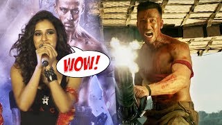 Watch Disha Patani Reaction On Tiger Shroff's ACTION STUNT In BAAGHI 2 Video