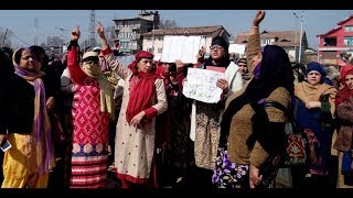 Watch Anganwadi workers stages protest in Srinagar, demands hike in salaries Video