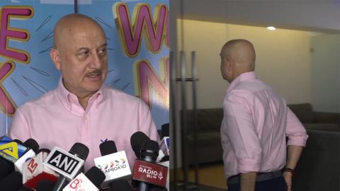 Watch Anupam Kher Avoids Reporter's Question & Walks Out In Anger Video