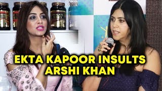 Watch Arshi Khan OPENS On Ekta Kapoor's INSULT During BCL Match Video