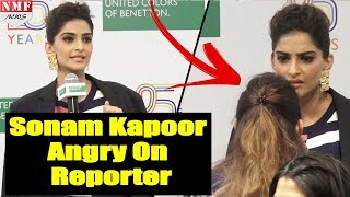 Watch Frustrated Sonam Kapoor Angry On Reporter Over Deleting Deepika's video Video