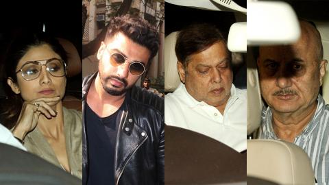 Watch Arjun Kapoor, Shilpa Shetty, David Dhawan, Anupam Kher Visit Anil Kapoor's House Video