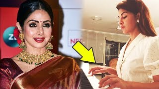 Watch Jacqueline Fernandez PAYS TRIBUTE To Sridevi By Playing Piano Video