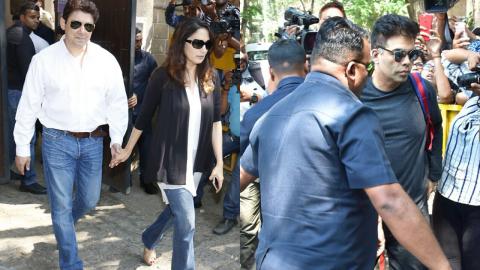 Watch Madhuri Dixit-Nene And Karan Johar Pay Visit To Anil Kapoor's House Video