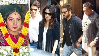 Watch SRIDEVI - Madhuri Dixit, Karan Johar, Venkatesh & Other Celebs Visit At Anil Kapoor House Video