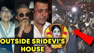 Watch Salman Khan, Sonam Kapoor, Anil Kapoor At Sridevi's House At Lokhanwala Video