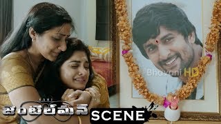 Watch Gentleman Movie Scenes - Niveda Comes To Nani House - Nani's Mothers Tells About Nani Death Video