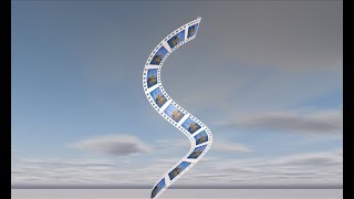 Watch 3D Film Strip with Picture placing in Cinema 4D Tutorial Video