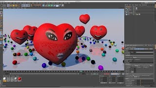 Watch 3D Heart or Balloon Making using Cinema 4D Tutorial Video