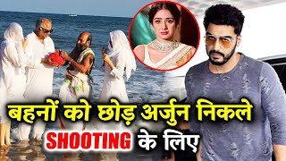 Watch Arjun Kapoor LEAVES For Namaste England Shooting After Sridevi's Demise Video