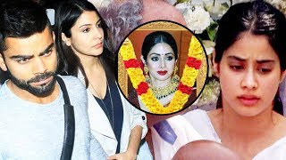 Watch Virat Kohli And Anushka Sharma MEETS Jhanvi Kapoor At SRIDEVI's House Green Acres Video
