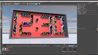 Watch Boole Digit Segment to Clone Making in Cinema 4D Tutorial Video