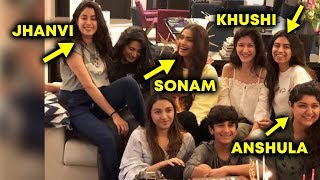 Watch Janhvi Kapoor Birthday Surprise By Cousin Sister Sonam Kapoor - Janhvi 21st Birthday Celebration Video