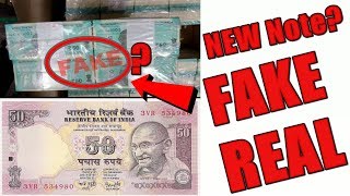 Watch New 50 Rupees Note Fake Or Real? Video