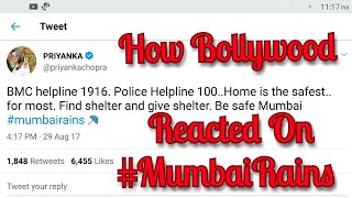 Watch How Bollywood Stars Reacted On Mumbai Rains Video
