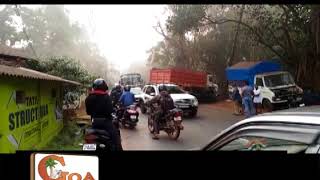 Watch ACCIDENT: Miraculous Escape For Bike Rider After Oncoming Truck Suffers Tyre Burst Video