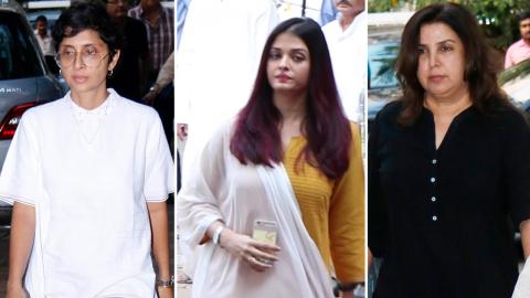 Watch Aishwarya Rai Bachchan, Kiran Rao, Farah Khan Attend Late Shammi Aunty Prayer Meet Video