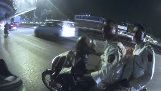 Watch Biker spotted Police without helmet | What happened next was amazing Video