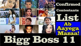 Watch Bigg Boss 11 Contestants List l Everything You Need Video